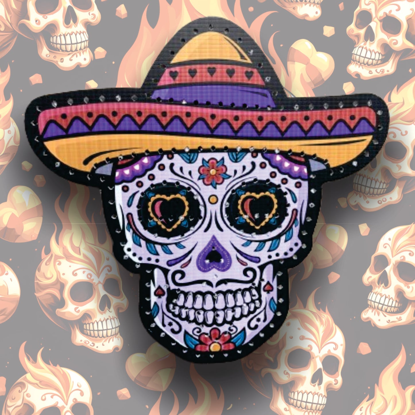Candy Skull Singing Face